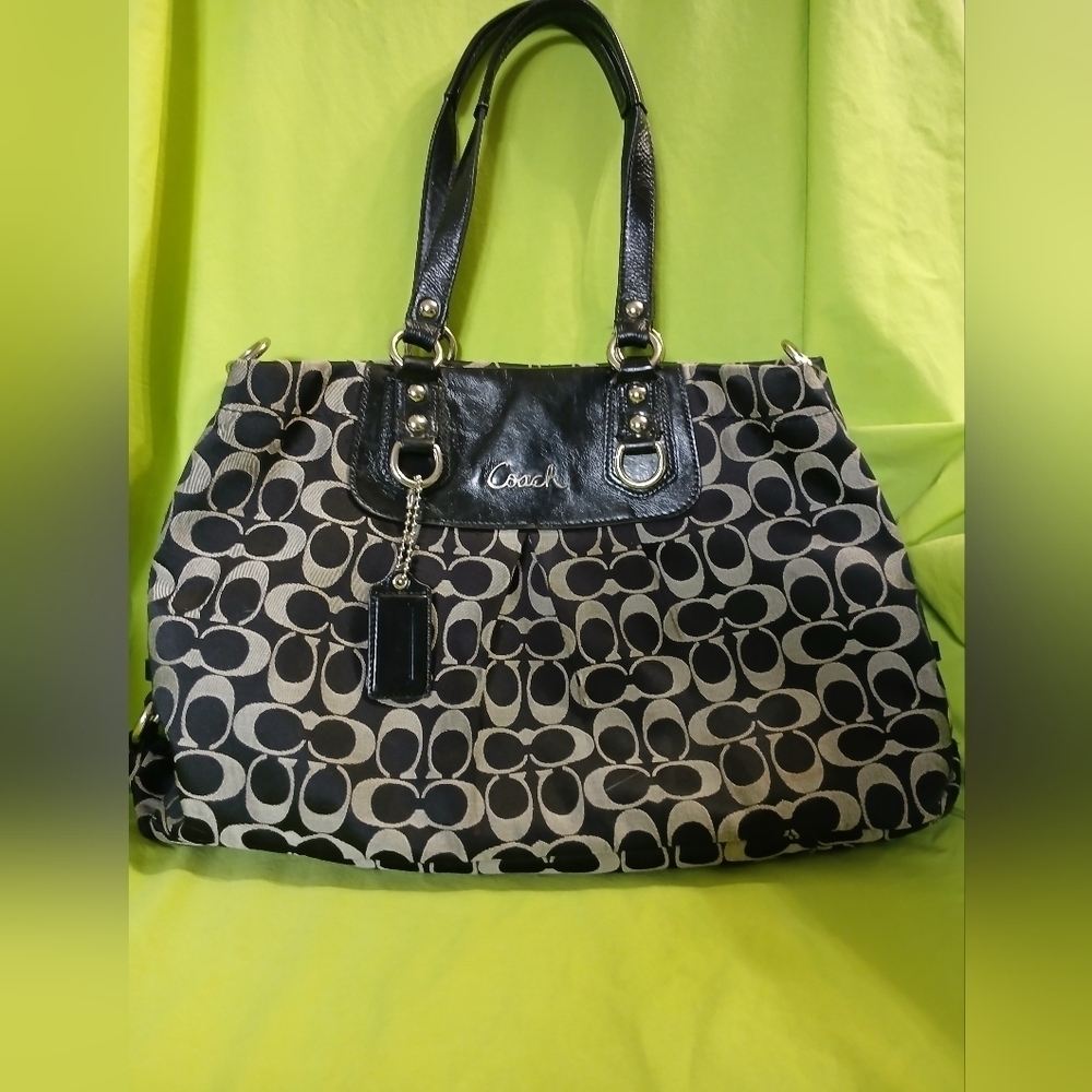 Coach Signature C Monogram Bag Callouts see Pictures.